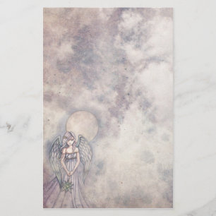Mooie engel in wolken briefpapier