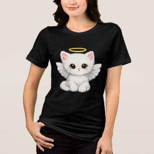 Mooie Engel Kitten Waterverf Tri-Blend Shirt