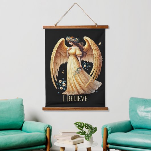 Mooie engel liefhebbers aanpasbaar hangend wandkleed (Woonkamer)