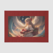 Mooie engel met Cadeaus weefselpapier Tissuepapier (Voorkant)