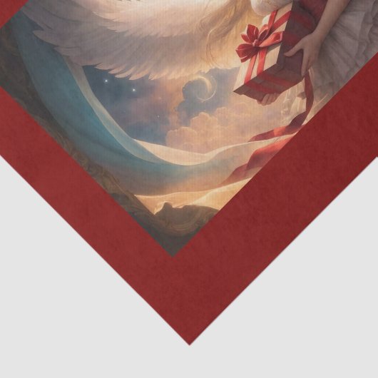 Mooie engel met Cadeaus weefselpapier Tissuepapier (Detail)