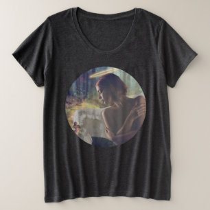Mooie engel met Fairy Fantasy Art Grote Maat T-shirt