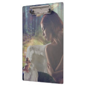 Mooie engel met Fairy Fantasy Art Klembord (Links)