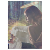 Mooie engel met Fairy Fantasy Art Klembord (Achterkant)