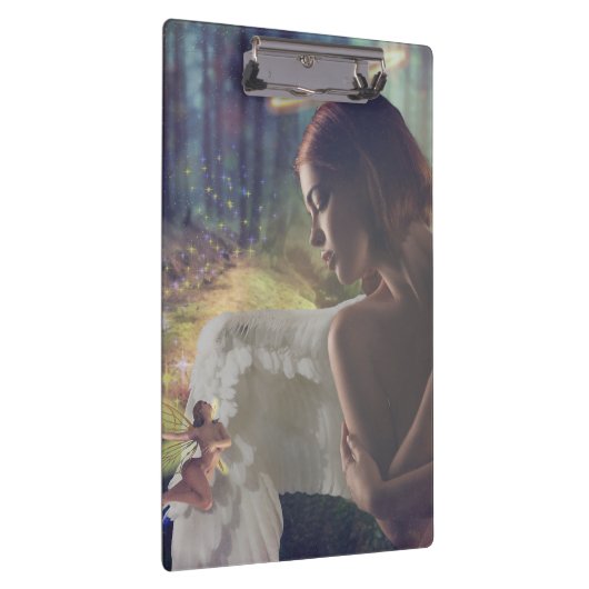 Mooie engel met Fairy Fantasy Art Klembord (Rechts)