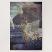 Mooie engel met Fairy Fantasy Art Legpuzzel (Verticaal)