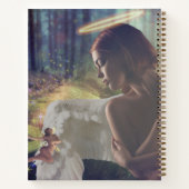 Mooie engel met Fairy Fantasy Art Notitieboek (Achterkant)