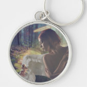 Mooie engel met Fairy Fantasy Art Sleutelhanger (Voorkant)