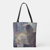 Mooie engel met Fairy Fantasy Art Tote Bag (Achterkant)