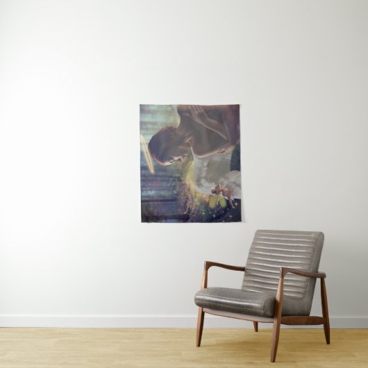 Mooie engel met Fairy Fantasy Art Wandkleed (In situ)