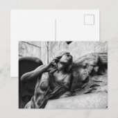 Mooie engel met serene blik naar de hemel briefkaart (Voorkant / Achterkant)