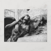 Mooie engel met serene blik naar de hemel briefkaart (Voorkant)