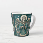 Mooie Engel Onder de sterren Latte Mok (Rechterhoek)