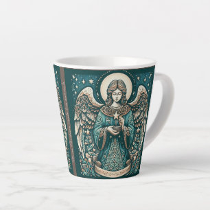 Mooie engel onder de sterren latte mok