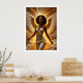 Mooie engel Poster - Spirituele bewaker (Keuken)