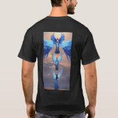 "Mooie engel T-shirt | Artistieke engel ontwerp (Achterkant)