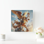 Mooie Engel van de Tijd Vierkante Klok (Huis)