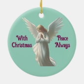 Mooie engel versiering keramisch ornament (Achterkant)