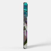 Mooie engelachtige Paarse en cyaan Abstracte print Case-Mate iPhone Case (Achterkant / Rechts)