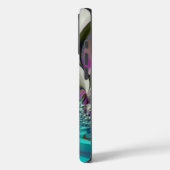 Mooie engelachtige Paarse en cyaan Abstracte print Case-Mate iPhone Case (Achterkant / Links)