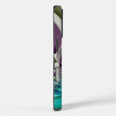 Mooie engelachtige Paarse en cyaan Abstracte print Case-Mate iPhone Case (Achterkant / Rechts)