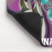 Mooie engelachtige Paarse en cyaan Abstracte print Muismat (Hoek)