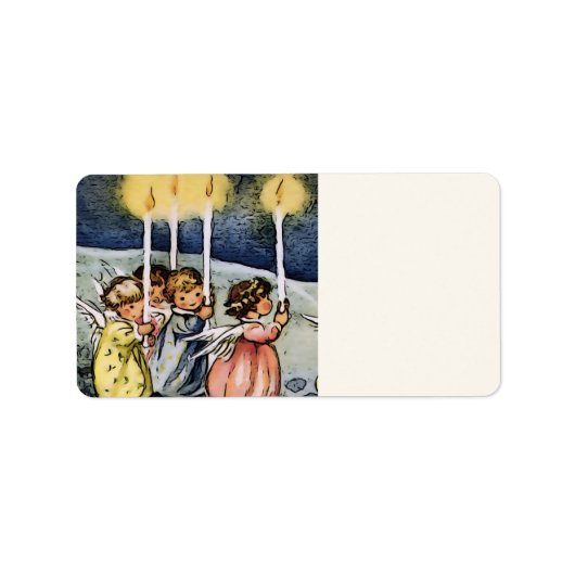 mooie engelen etiket (Voorkant)