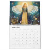 Mooie engelen in betoverde tuinen kalender (Jan 2027)