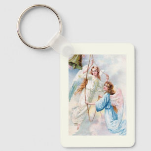 Mooie engelen met bel sleutelhanger