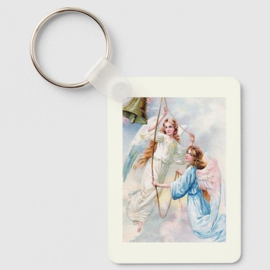 Mooie engelen met bel sleutelhanger (Voorkant)