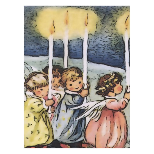 mooie engelen tafelkleed (Voorkant)