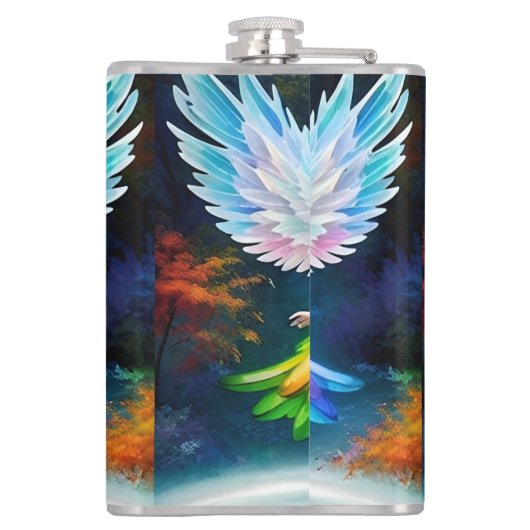 Mooie engelenvleugels Art-35444 Heupfles (Achterkant)