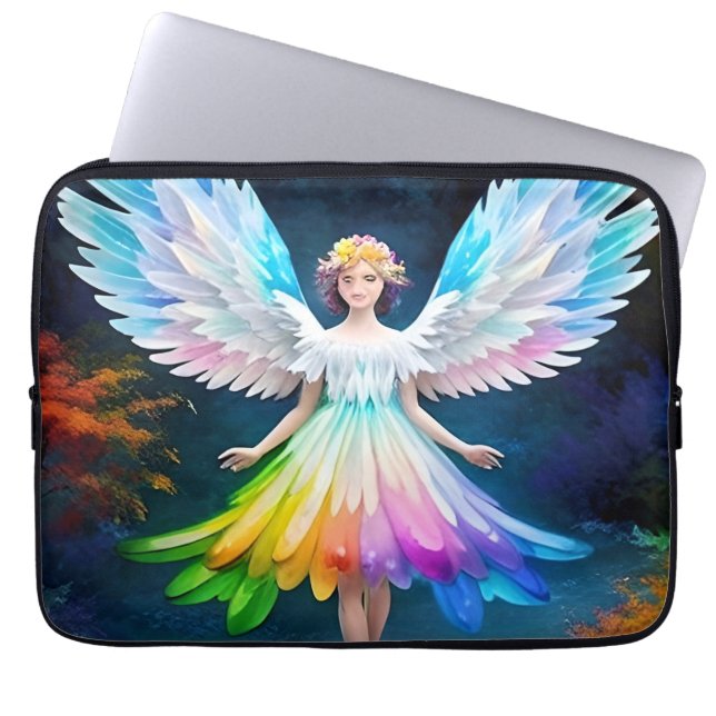 Mooie engelenvleugels Art-35444 Laptop Sleeve (Voorkant)