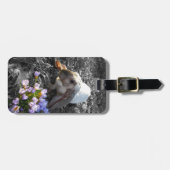 Mooie Engelse Lop met Bloemen Bagagelabel (Voorkant horizontaal)