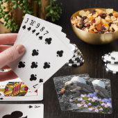 Mooie Engelse Lop met Bloemen Pokerkaarten (Insitu)