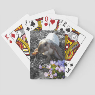 Mooie Engelse Lop met Bloemen Pokerkaarten