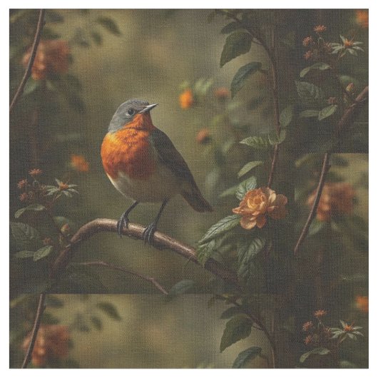 Mooie Engelse Robin in een tuin Stof (Close Up)