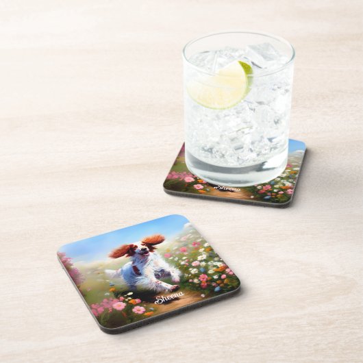 Mooie Engelse Setter Bier Onderzetter (Rechterzijde)