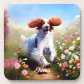 Mooie Engelse Setter Bier Onderzetter (Voorkant)