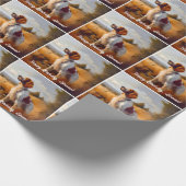 Mooie Engelse Setter Cadeaupapier (Hoek)