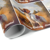 Mooie Engelse Setter Cadeaupapier (Rol Hoek)