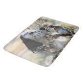 Mooie Engelse Setter met fazant , Art Badmat (Gekanteld)