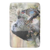 Mooie Engelse Setter met fazant , Art Badmat (Voorkant Verticaal)