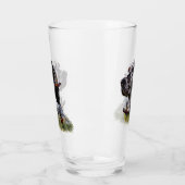 Mooie Engelse Setter met fazant , Art Glas (Links)