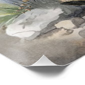 Mooie Engelse Setter met fazant , Art Perfect Poster (Hoek)