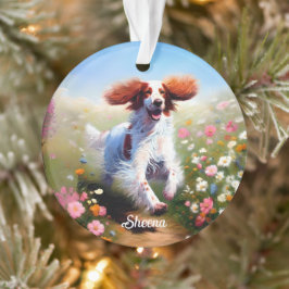 Mooie Engelse Setter Ornament
