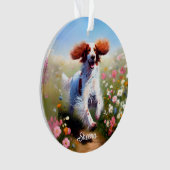 Mooie Engelse Setter Ornament (voorkant)