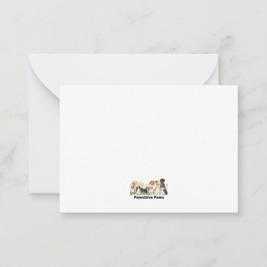 Mooie Engelse Springer-kerstkaart Notitiekaartje (Achterkant)