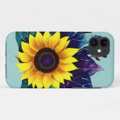 Mooie enkelvoudige open zonnebloem Case-Mate iPhone case (Achterkant (horizontaal))