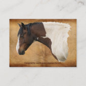 Mooie Equines Paard-liefhebber's Gift Visitekaartje (Achterkant)